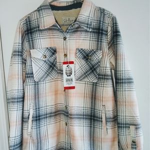 BNWT Soho Threads Women's Plaid Fleece Jacket